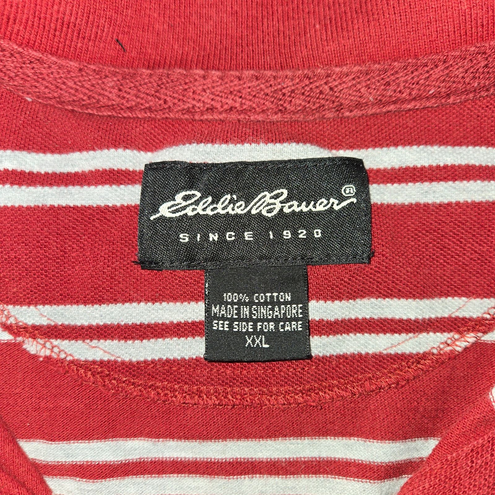 Eddie Bauer Eddie Bauer Sz 2XL Polo Striped Short Sleeve Shirt Size US XXL / EU 58 / 5 - 2 Thumbnail