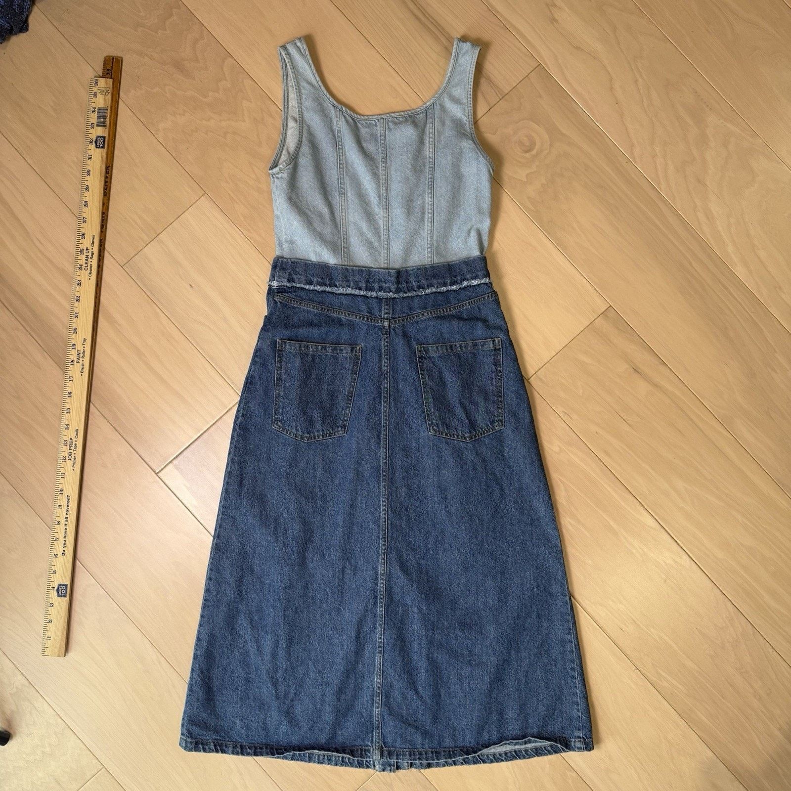 Other Sea New York Denim Dress Women's 4 Blue Sleeveless Sumer Size S / US 4 / IT 40 - 10 Thumbnail