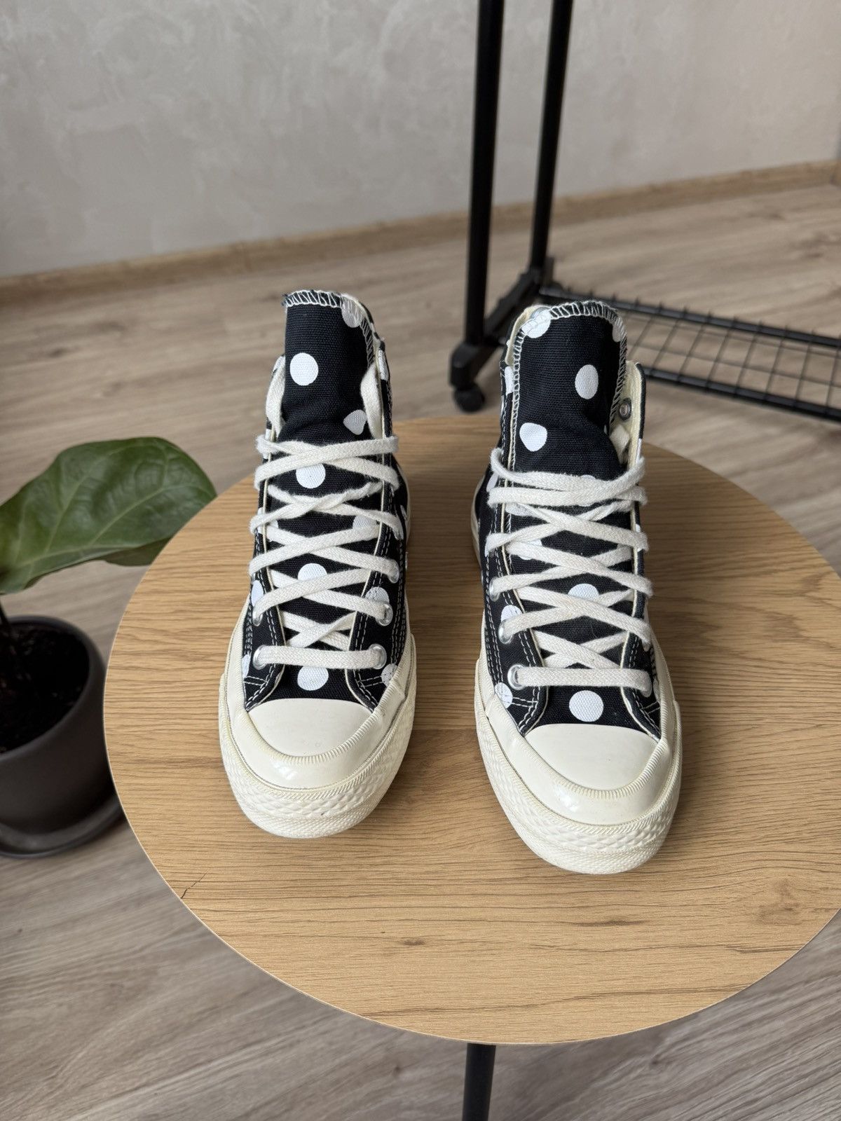 Comme des Garcons PLAY × Converse Converse Comme Des Garcons PLAY Dot High Top Sneakers Size US 5 / IT 35 - 3 Thumbnail