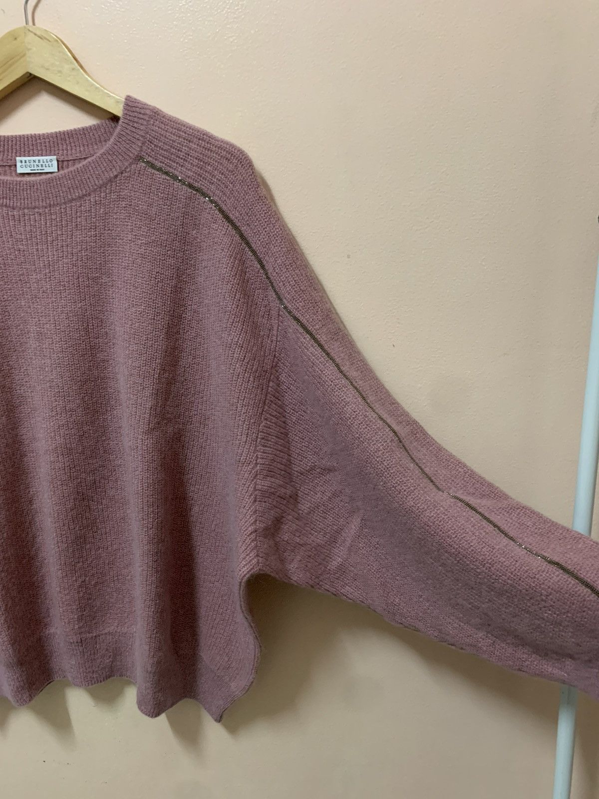 Brunello Cucinelli Brunello Cucinelli Bead-Embellished Mohair-Blend Sweater Size XS / US 0-2 / IT 36-38 - 10 Thumbnail