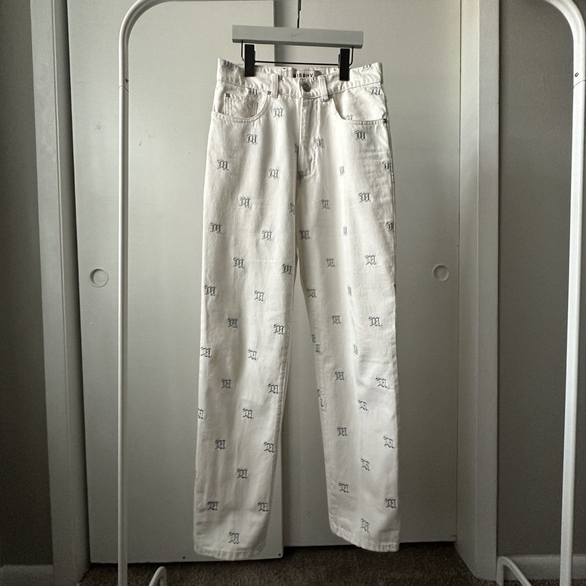 MISBHV White Jean Monogram