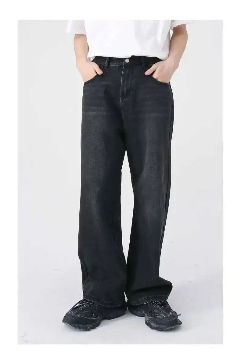Japanese Brand Regular Baggy Jeans Wide Leg Denim Black Size US 34 / EU 50 - 7 Thumbnail