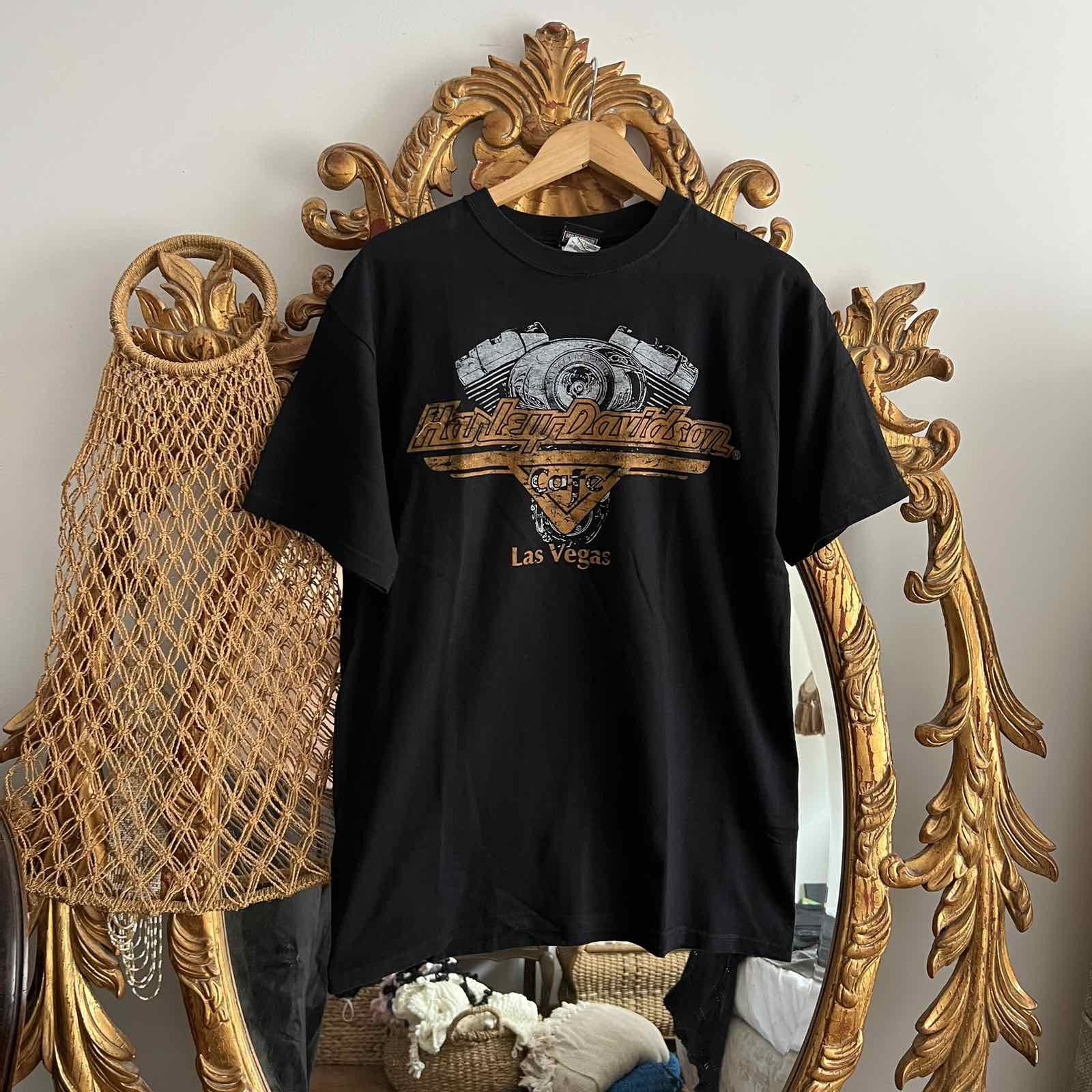 Designer × Harley Davidson × Vintage Harley Davidson Las Vegas cafe vintage tshirt Sz XL Size US XL / EU 56 / 4 - 1 Thumbnail