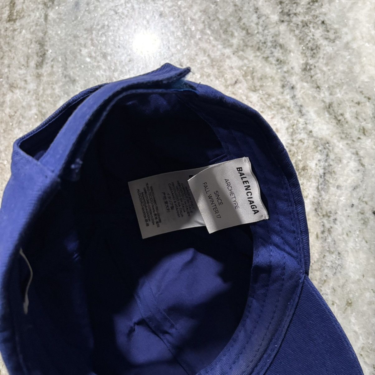 Balenciaga Balenciaga Polictical Campaign Hat Blue FW17 Size ONE SIZE - 7 Thumbnail