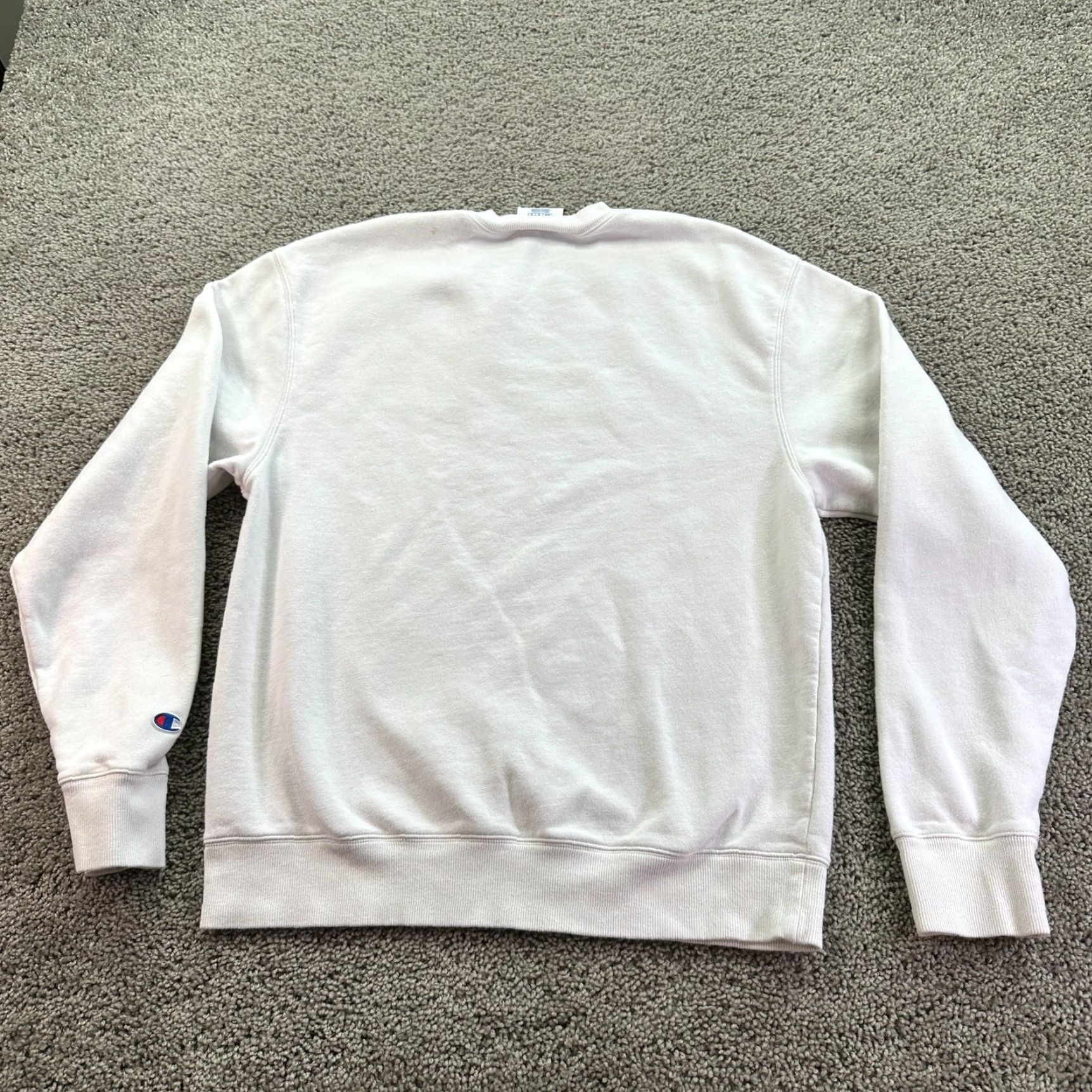 Champion Champion Sweatshirt Mens Medium White Logo Crewneck - Regular Fit, Cotton-Poly Knit, All Seasons, Pullover, Vintage No Size US M / EU 48-50 / 2 - 7 Thumbnail