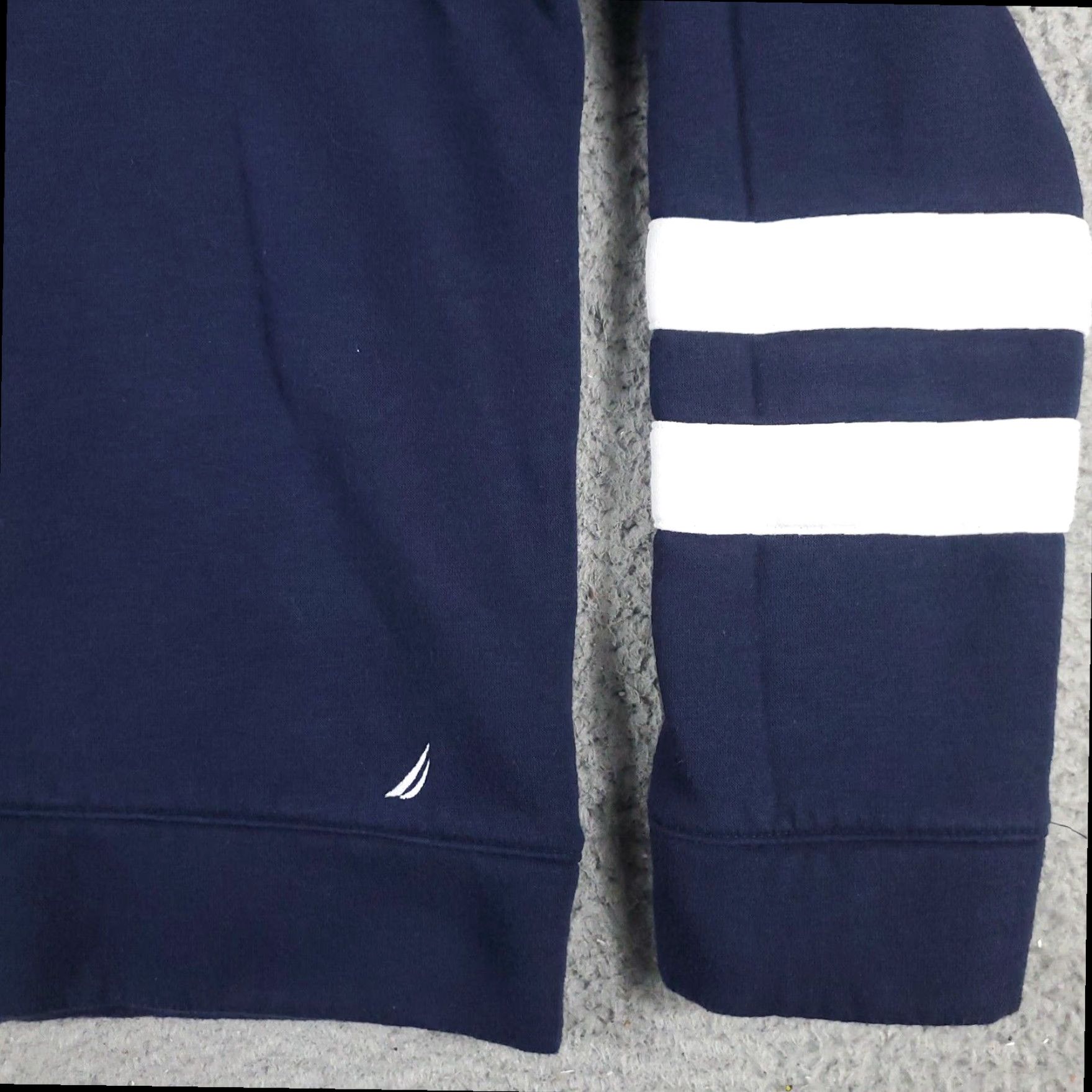 Nautica Nautica Blue Pullover Hoodie Sweatshirt Womens Small Fleece Cotton Blend Size S / US 4 / IT 40 - 4 Thumbnail