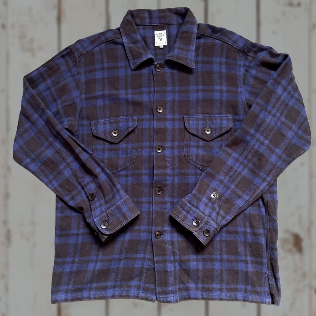 South2 West8 South 2 West 8 Japan Nepenthes Flannel Plaid Chore Tactical Utility Shirt-Jac M Size US M / EU 48-50 / 2 - 1 Thumbnail