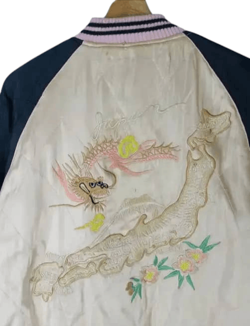Japanese Brand × Vintage Vintage Sukajan Embroidered Logo Reversible Satin Jacket et Size US M / EU 48-50 / 2 - 5 Thumbnail