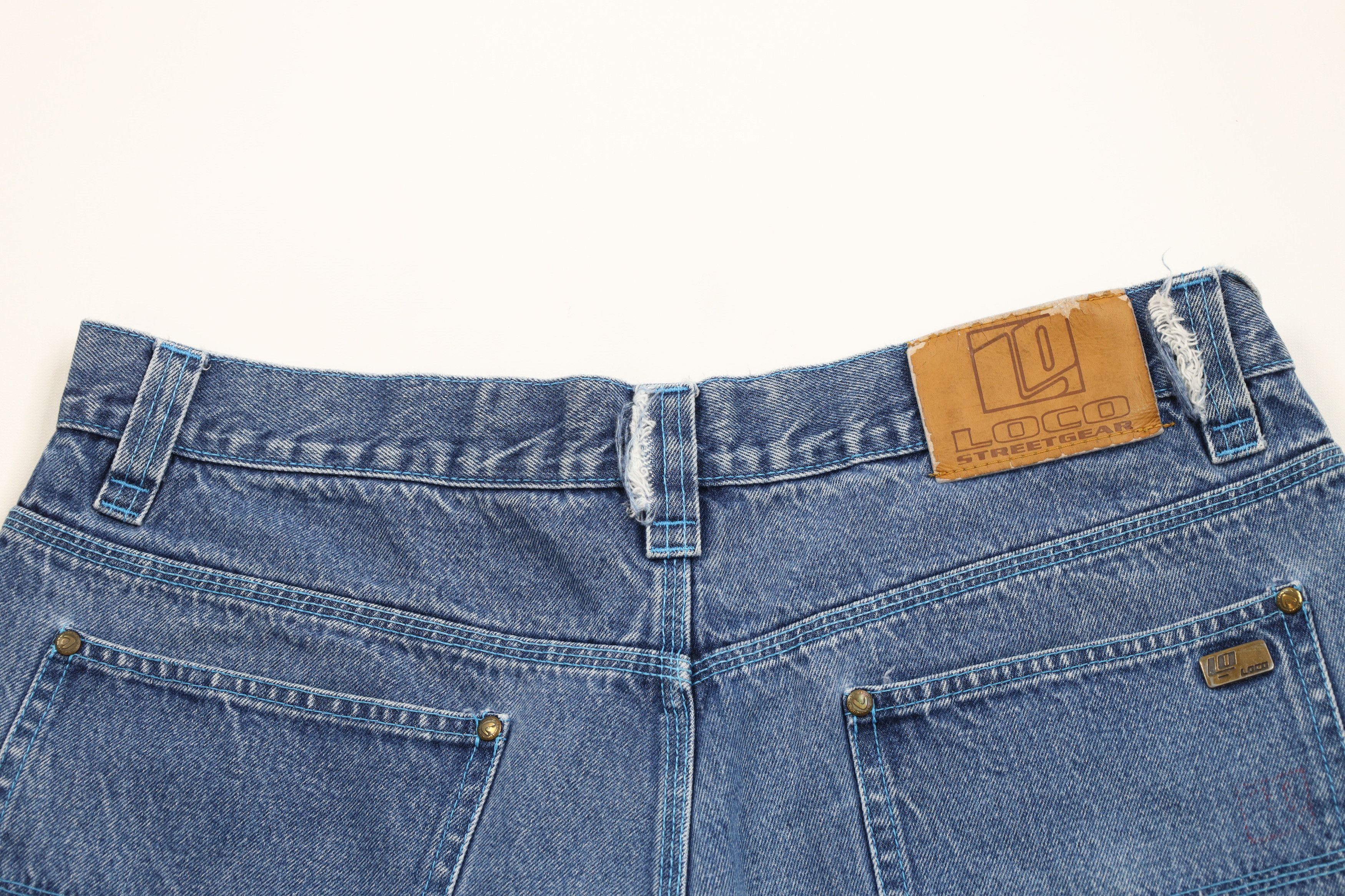 Vintage Vintage 90s Y2K Streetwear Baggy Fit Denim Jean Shorts Jorts Size US 36 / EU 52 - 12 Thumbnail