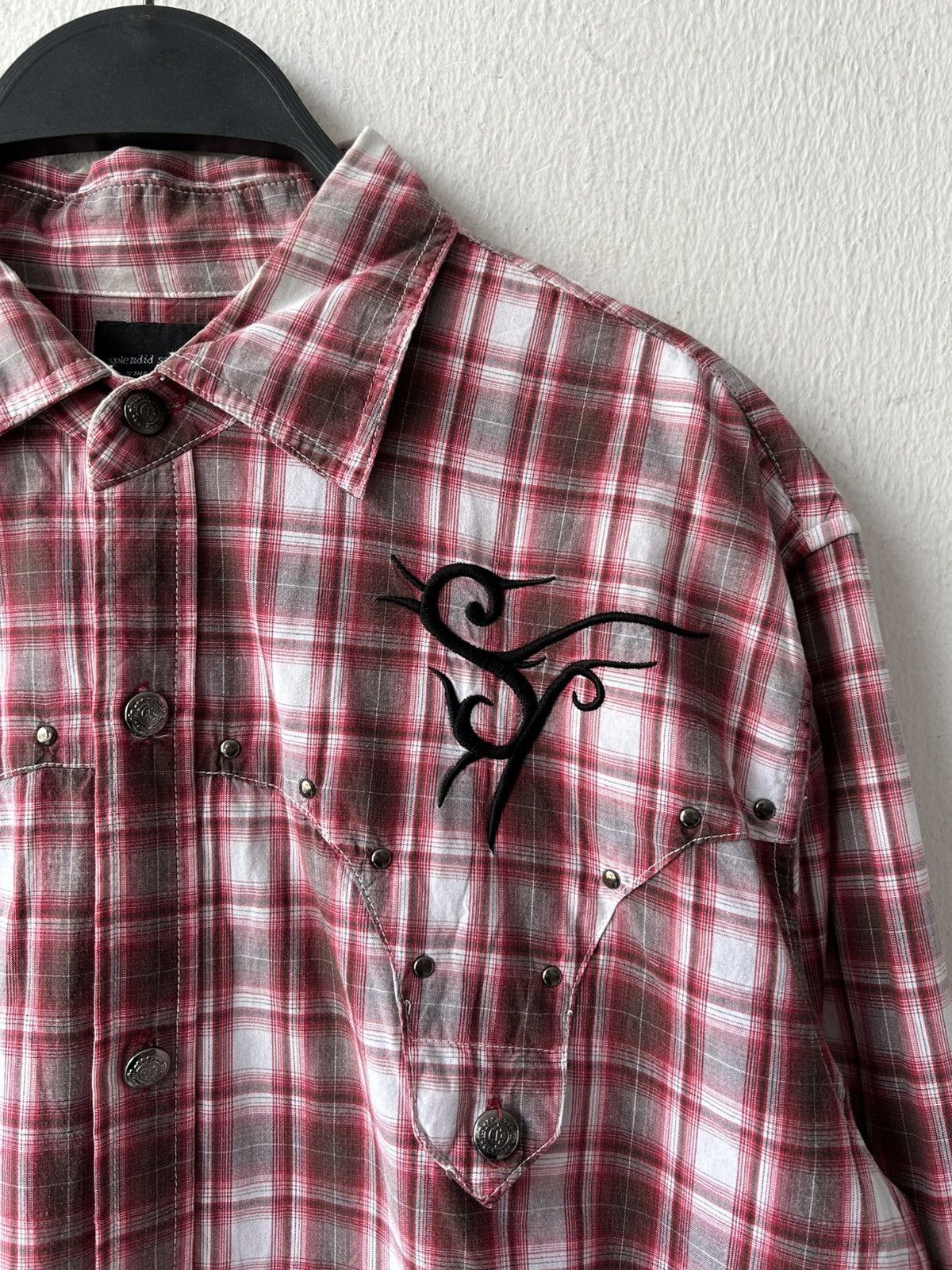 Japanese Brand Y2k Tattoo Embroidery Flannel Size US L / EU 52-54 / 3 - 8 Thumbnail