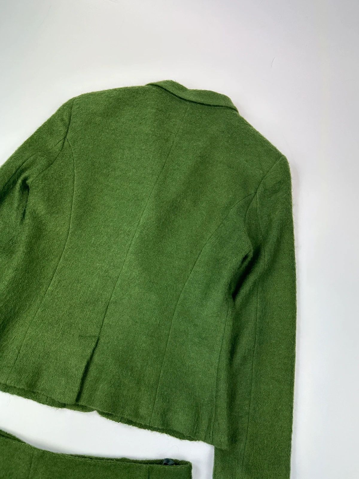 Kenzo Kenzo Jungle FW1990-98 Green Mohair Skirt & Jacket Full Set Size L / US 10 / IT 46 - 9 Thumbnail