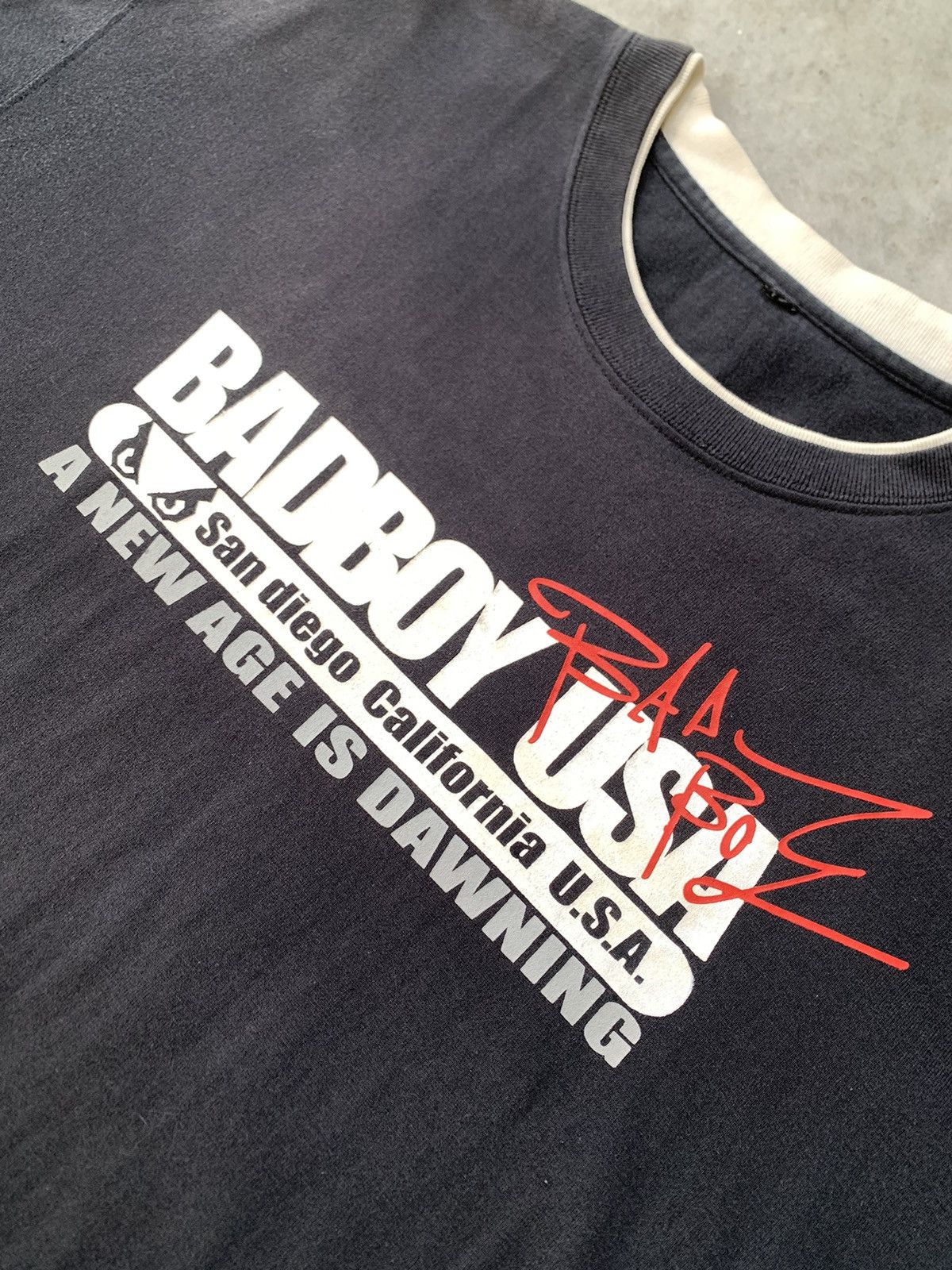 Vintage Vtg y2k badboy tshirt Size US L / EU 52-54 / 3 - 4 Thumbnail