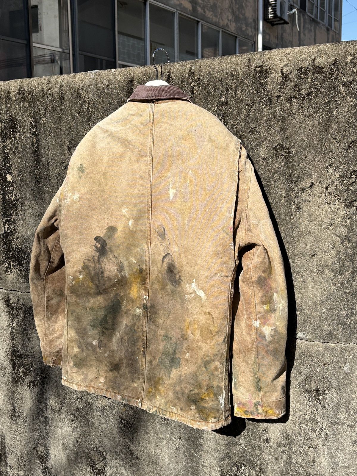 Carhartt Vintage carhartt c26 distressed painted jacket Size US L / EU 52-54 / 3 - 6 Thumbnail