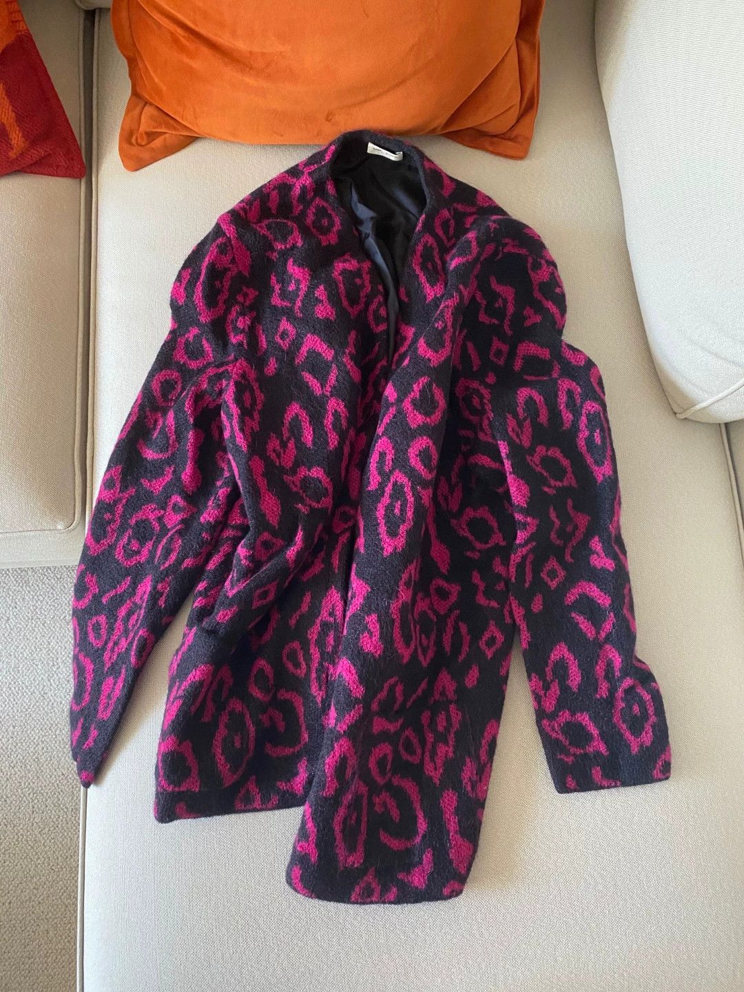 Saint Laurent Paris Saint Laurent Paris Pink Leopard Cardigan Size M / US 6-8 / IT 42-44 - 1 Thumbnail