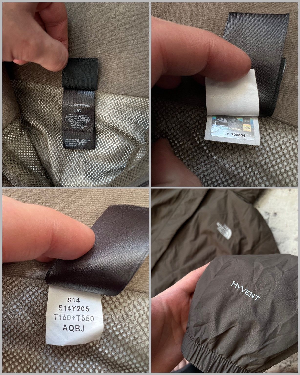 The North Face × Vintage The North Face HyVent Brown Jacket Size L / US 10 / IT 46 - 4 Thumbnail