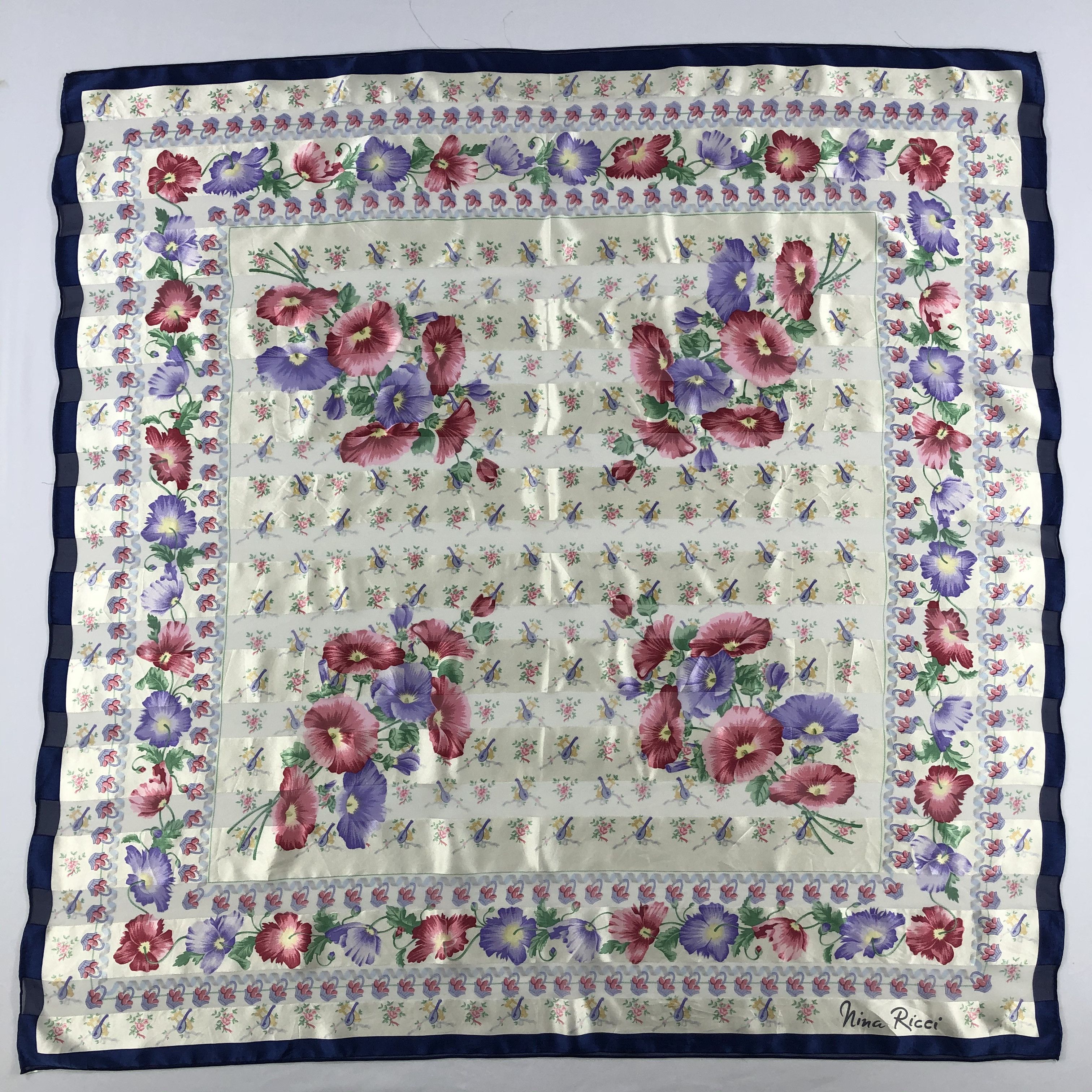 Nina Ricci × Vintage Vintage Nina Ricci Silk Scarf Size ONE SIZE - 2 Thumbnail