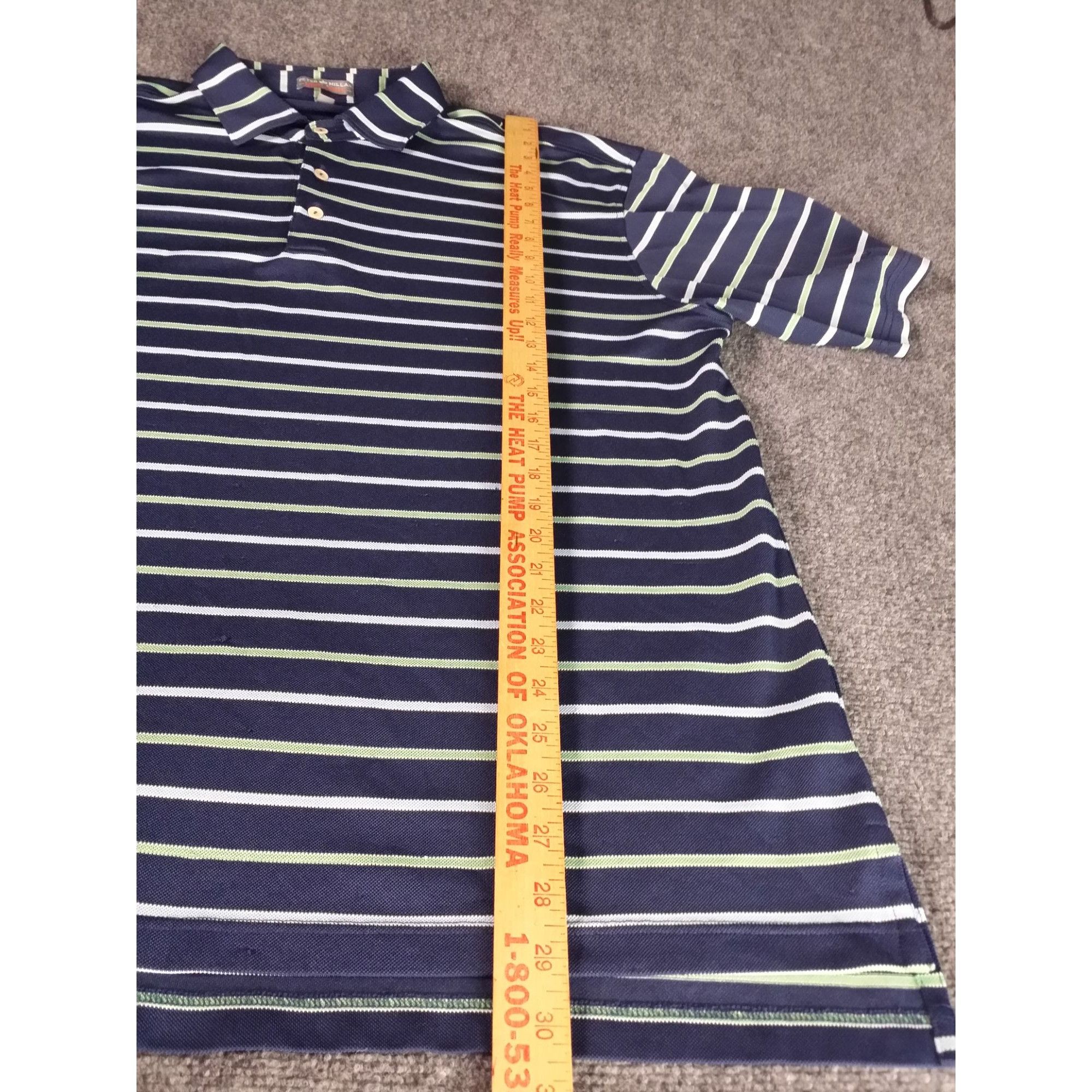 Peter Millar Peter Millar Summer Comfort Striped Golf Polo Men Sz XL Blue Size US XL / EU 56 / 4 - 3 Thumbnail