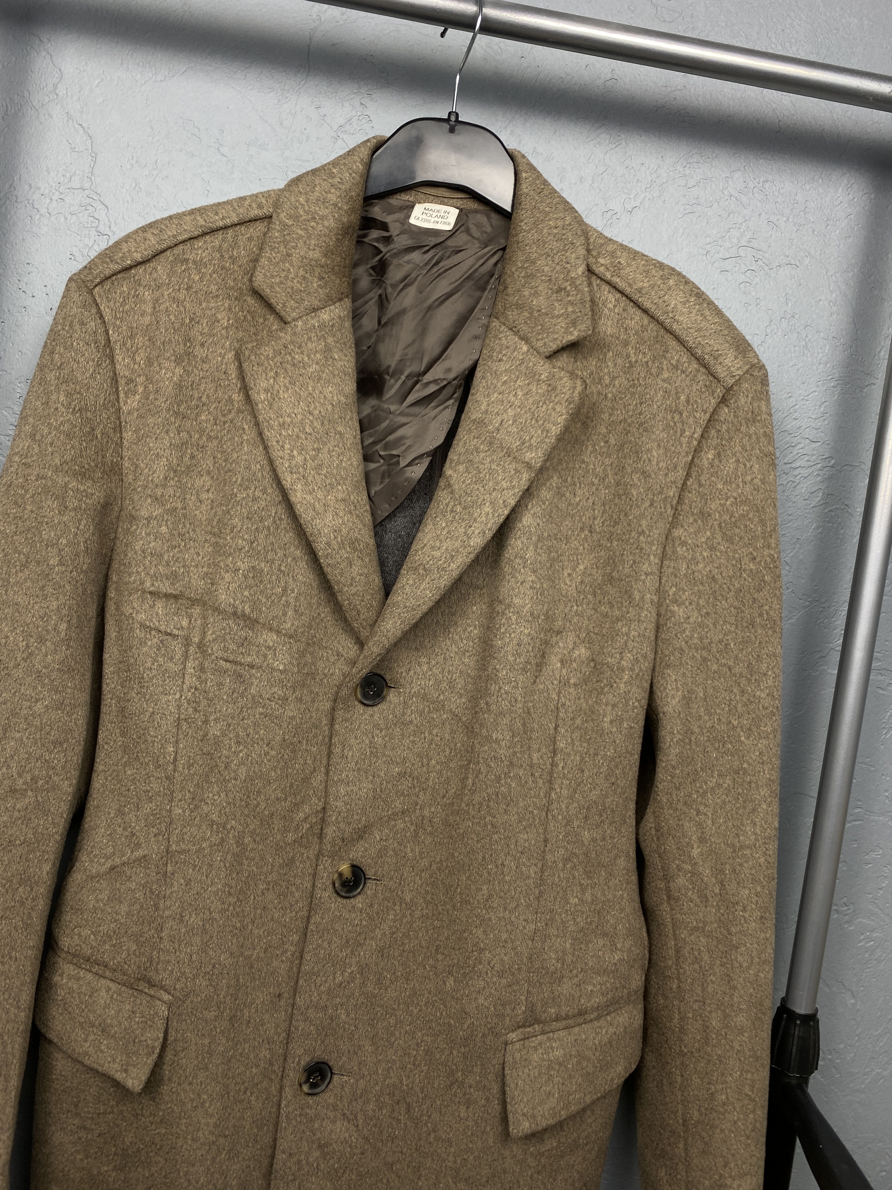 Hugo Boss Hugo Boss Vintage Mens Camel Wool Coat Jacket Size US M / EU 48-50 / 2 - 2 Thumbnail