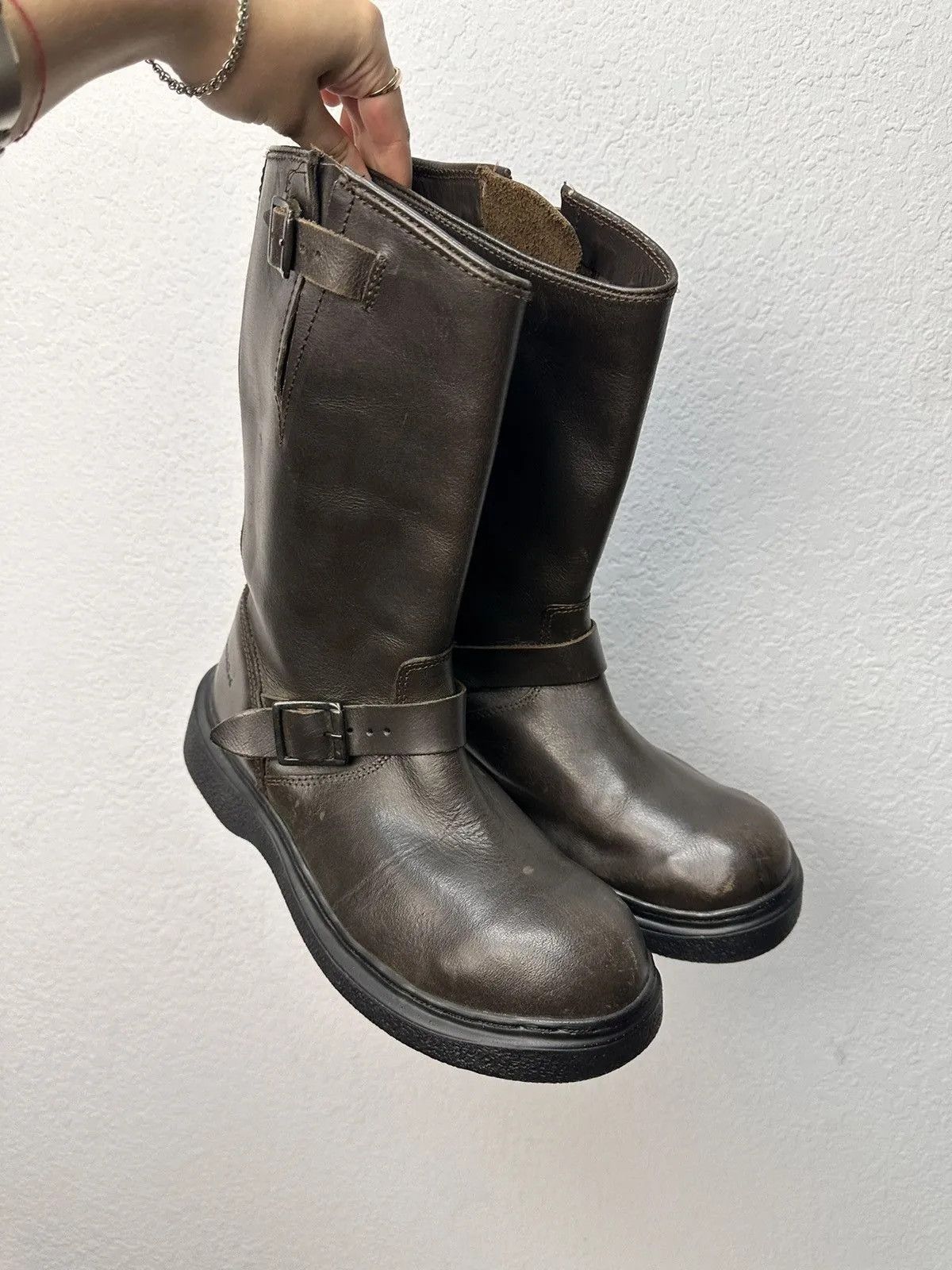 00s archive western engineerboots y2k 28 Vintage Y2K Black Leather