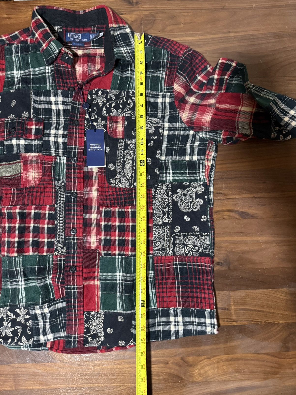 Polo Ralph Lauren Polo Ralph Lauren Classic Fit Patchwork Flannel Workshirt XL Size US XL / EU 56 / 4 - 10 Thumbnail
