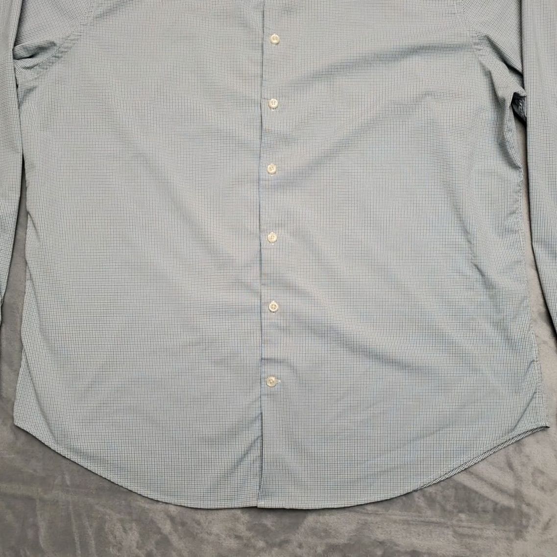 Peter Millar Peter Millar Shirt Mens L Multicolor Micro Check Crown Sport Performance Blend Plaid Cotton Long Sleeve Button-Up Casual Travel Outdoors Golf Mens Size US L / EU 52-54 / 3 - 2 Thumbnail