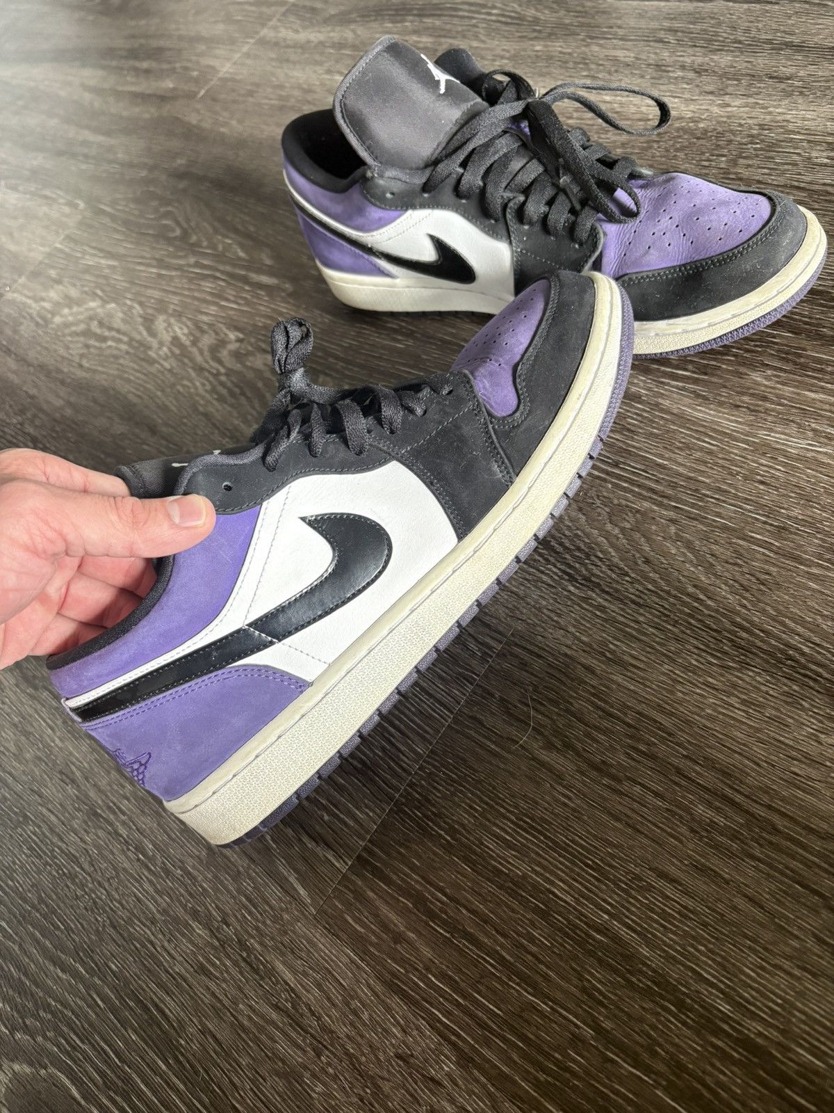 Jordan Brand Purple air jordan 1 low Size US 12 / EU 45 - 2 Thumbnail
