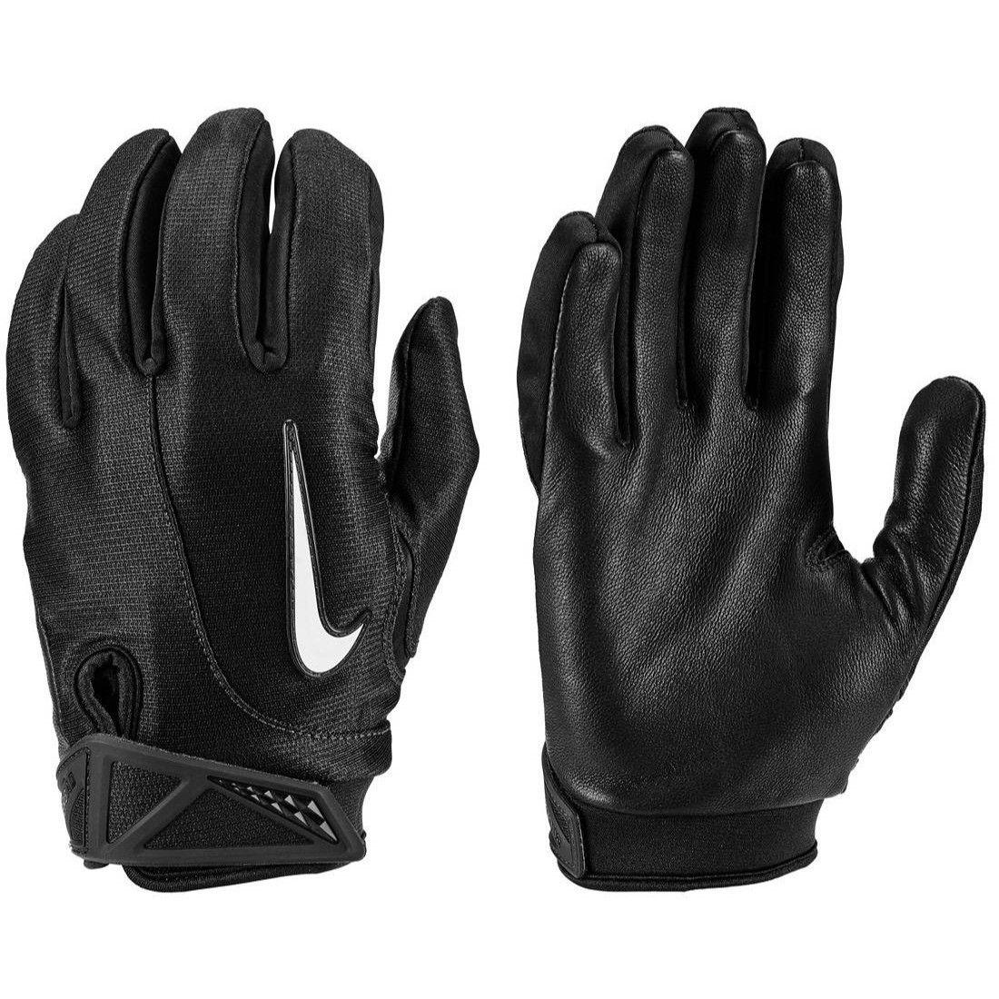 Nike Nike Adult Black Sideline Football Gloves Sheepskin Leather Size 44 - 6 Thumbnail