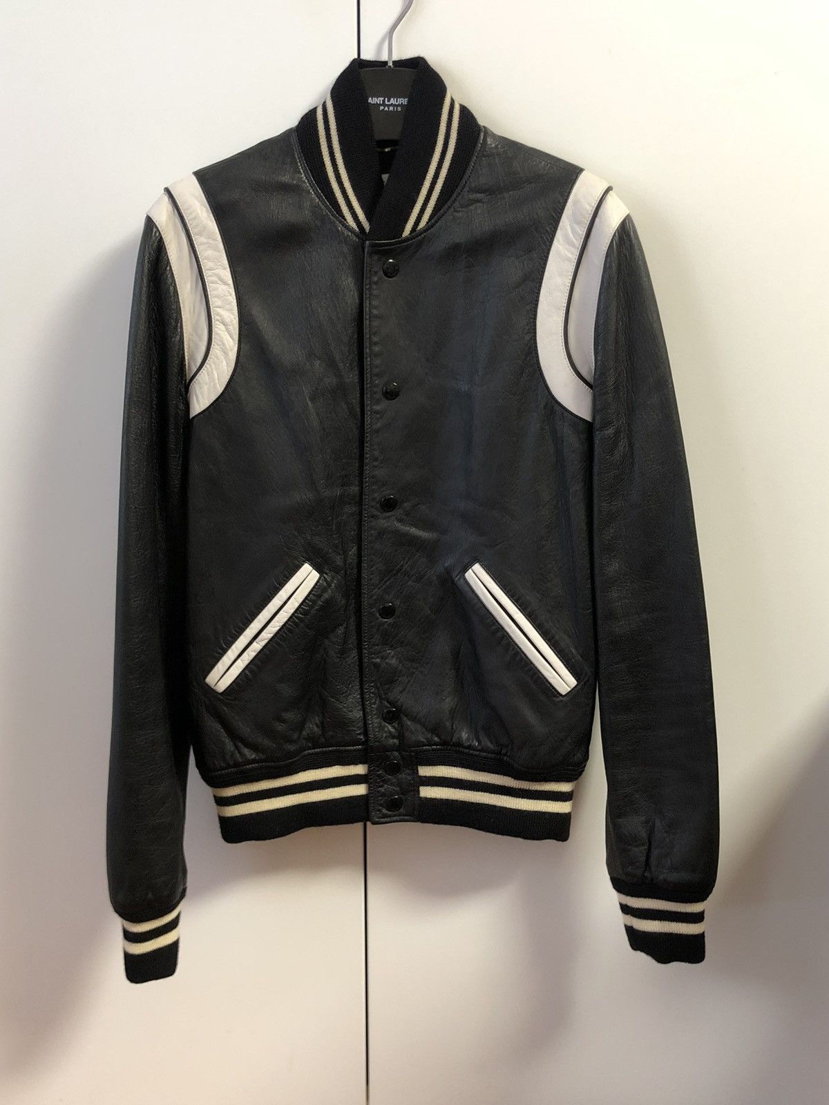 Saint Laurent Paris Leather Teddy Jacket sz46 Size US S / EU 44-46 / 1 - 1 Thumbnail