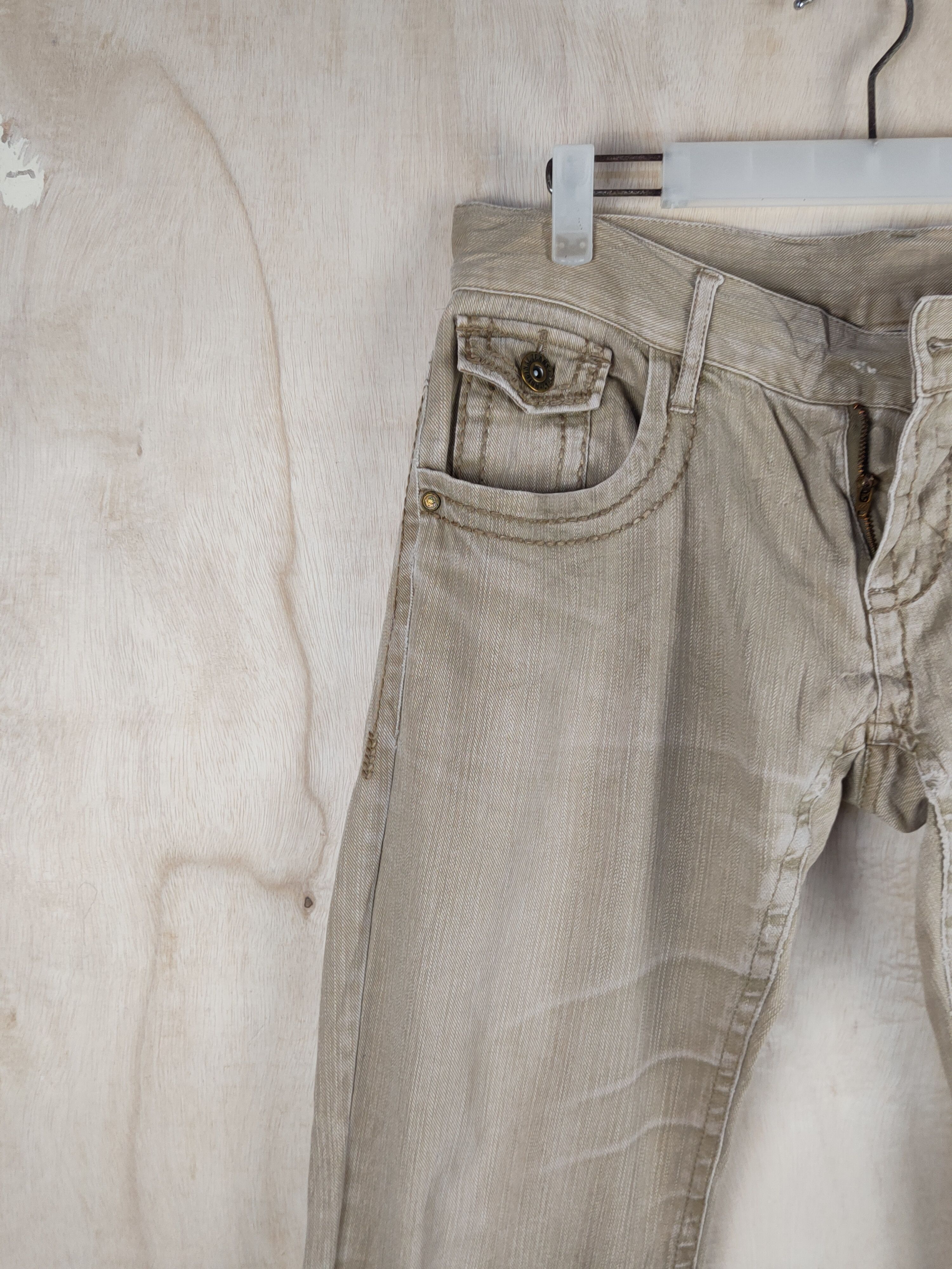 Japanese Brand Japanese Brand Brown Faded Distressed Ripped Jeans #S2437 Size 28" / US 6 / IT 42 - 3 Thumbnail