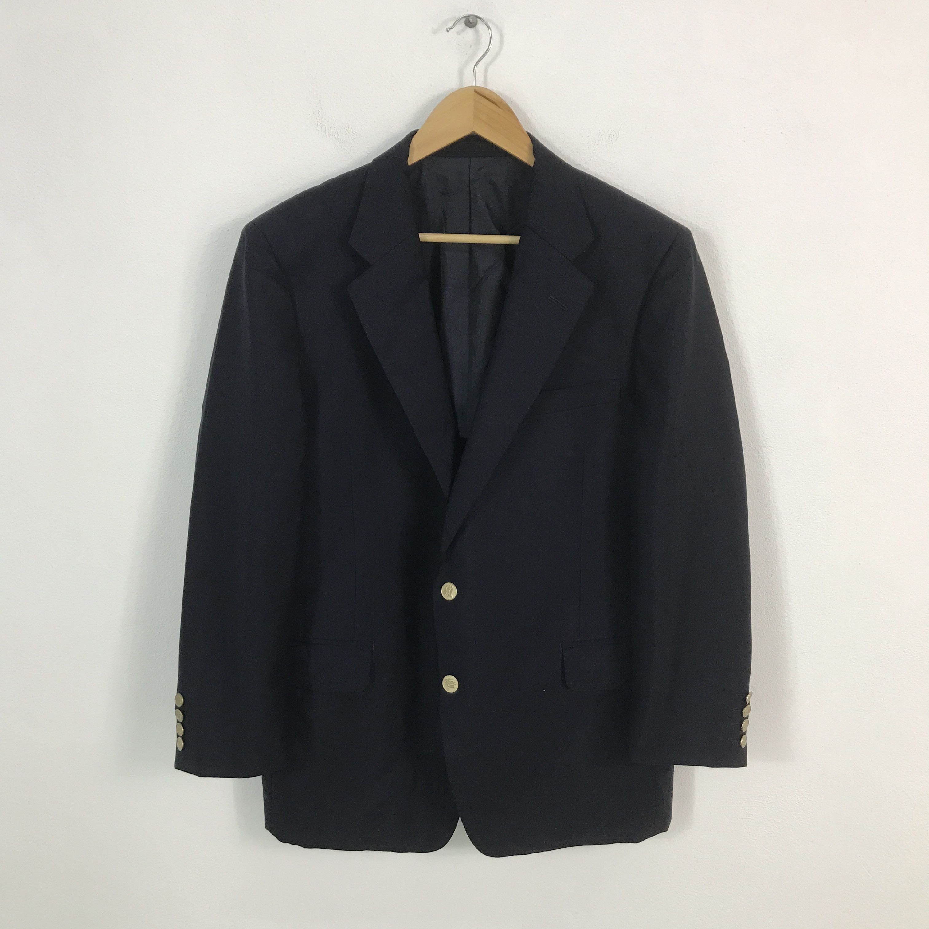 Burberry × Japanese Brand burberrys Blazer gold button coat jacket Size US L / EU 52-54 / 3 - 1 Thumbnail
