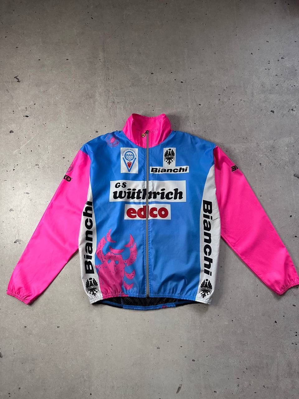 Rapha Castelli Vintage Cycling Jacket GS Bianchi 90s Retro Bicycle Size US M / EU 48-50 / 2 - 1 Thumbnail