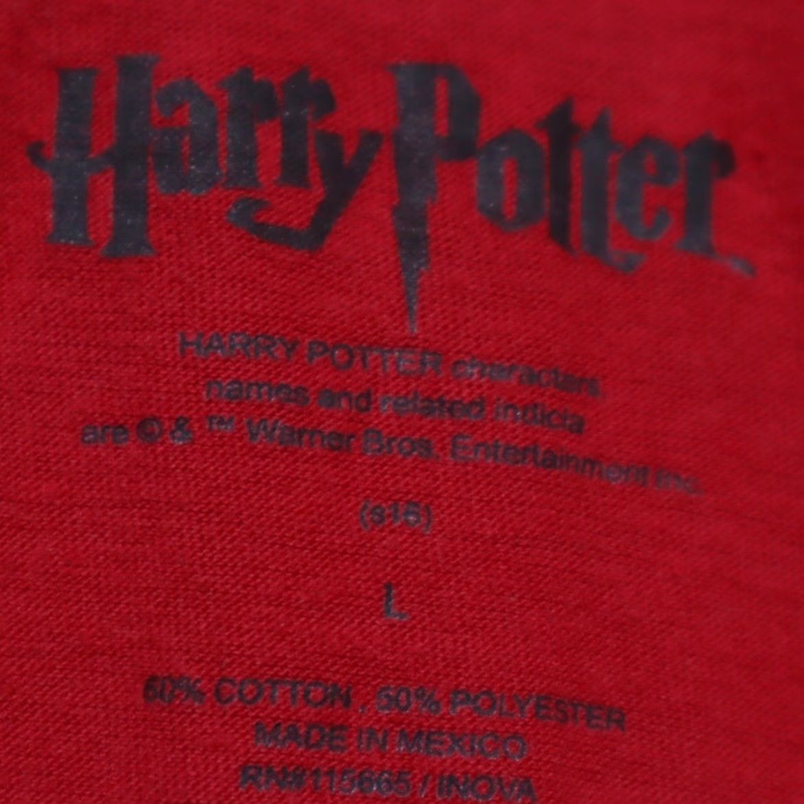 Vintage Harry Potter Gryffindor Solid V-Neck Basic Red Women's L Shirt Size L / US 10 / IT 46 - 5 Thumbnail