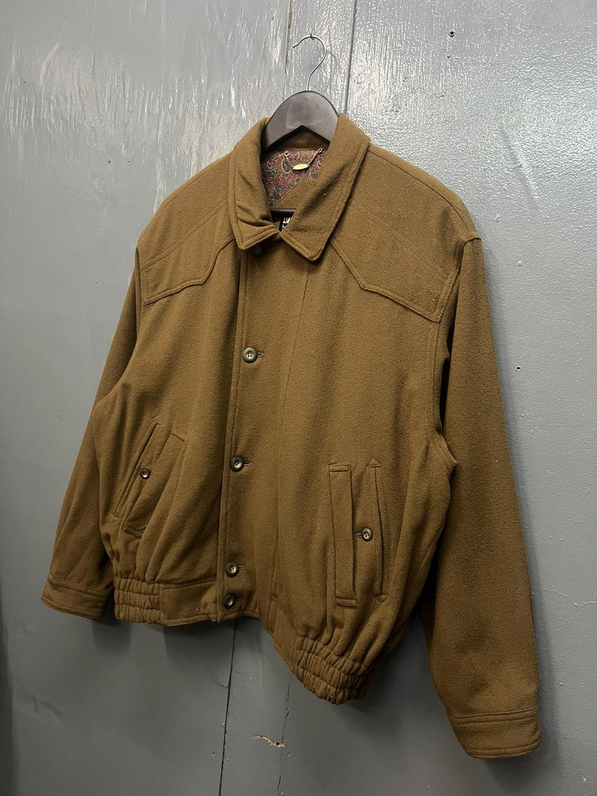 DAKS Vintage Daks England Wool Bomber Jacket Size US L / EU 52-54 / 3 - 2 Thumbnail