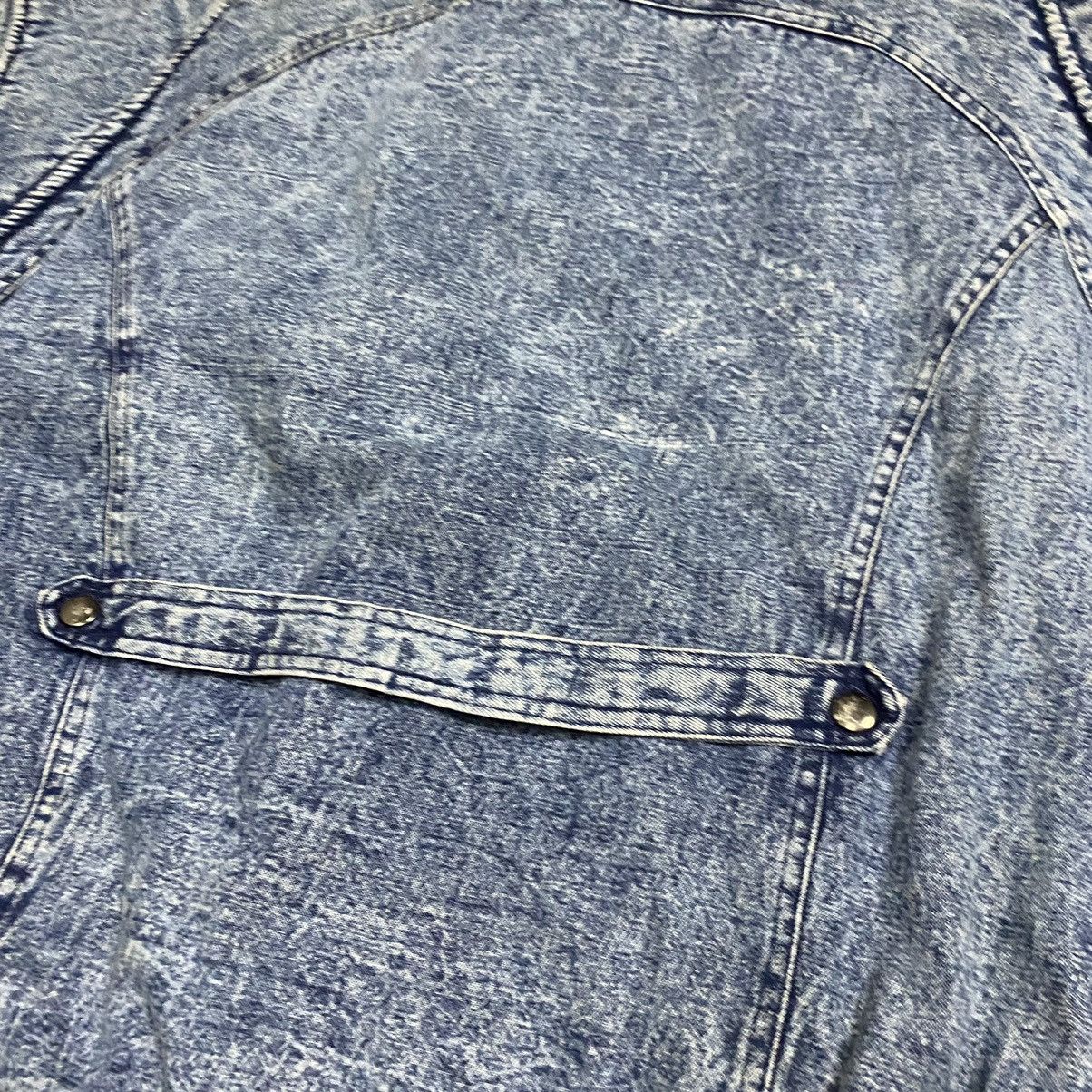 Japanese Brand × Vintage Vintage 80s Gleeman denim bomber jacket Size US L / EU 52-54 / 3 - 17 Thumbnail