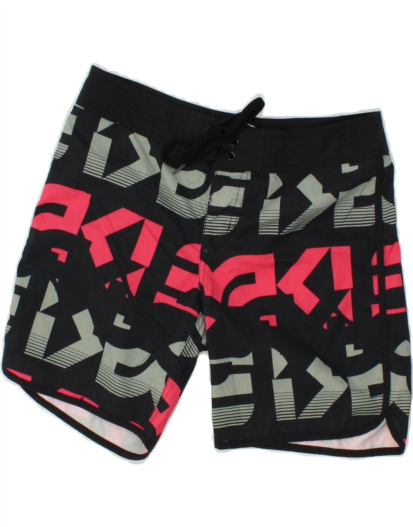 Oakley Womens Graphic Swimming Shorts UK 8 Small Black Size ONE SIZE - 1 Thumbnail