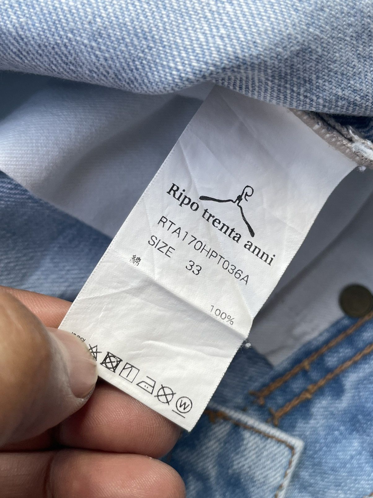 Ripo Trenta Anni Distresed Denim
