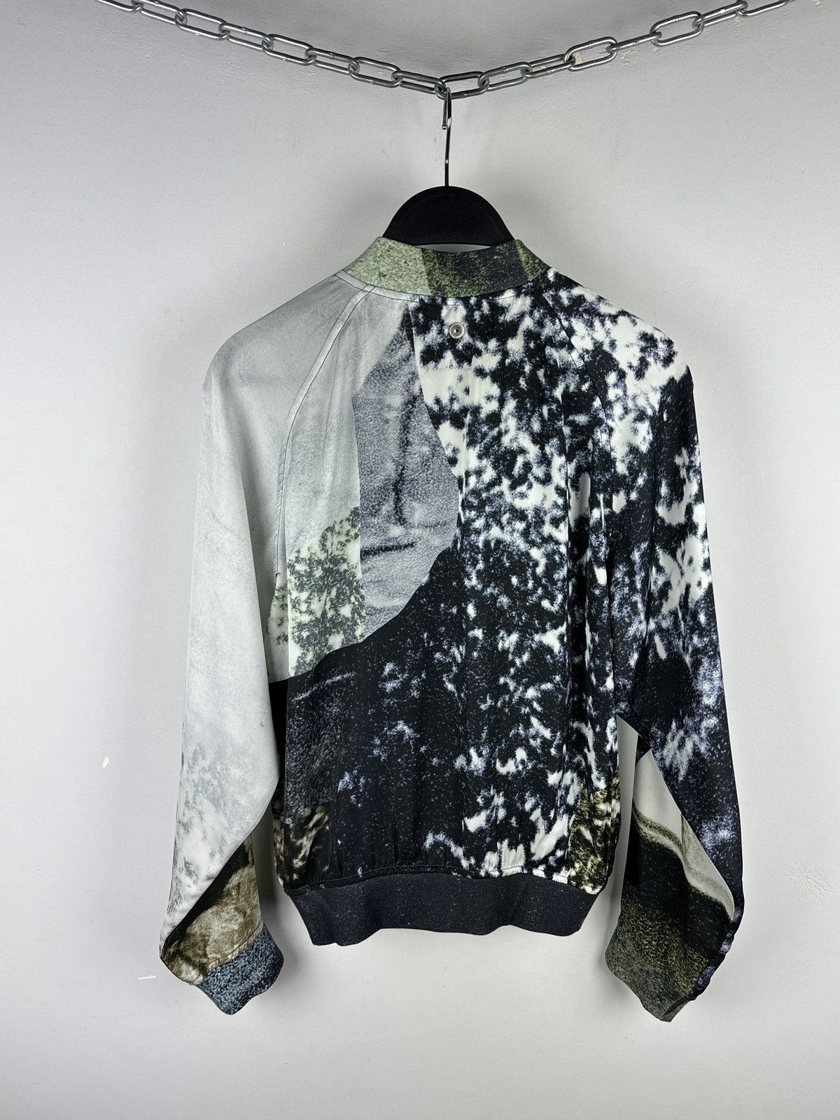 Diesel Diesel 3D Floral Print Track Light Bomber Jacket Size XS / US 0-2 / IT 36-38 - 15 Thumbnail