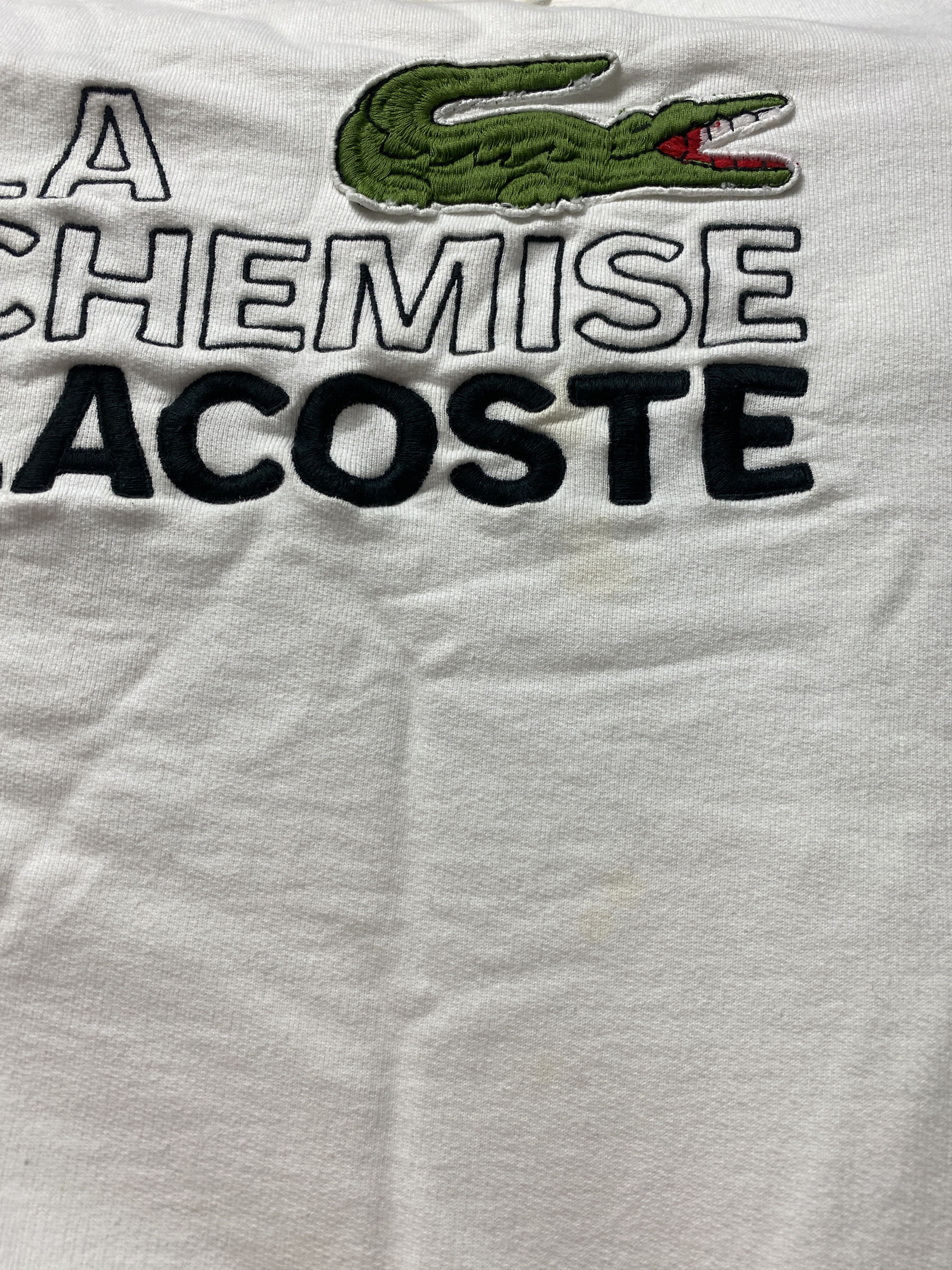Lacoste × Vintage Vintage La Chemise Lacoste big logo sweatshirt crewneck 90s Size US L / EU 52-54 / 3 - 8 Thumbnail
