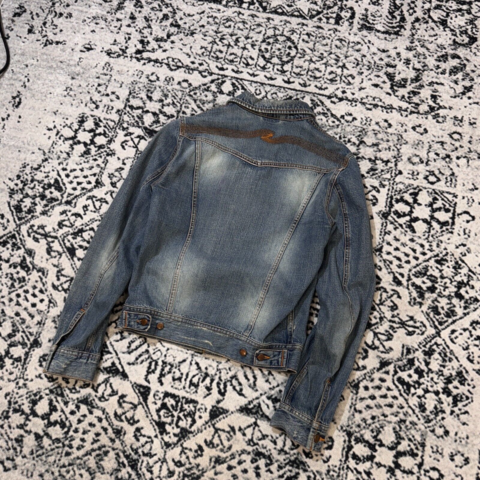 Nudie Jeans × Vintage Vintage Nudie Jeans Blue Cotton Denim Trucker Jacket Size S Size US S / EU 44-46 / 1 - 16 Thumbnail