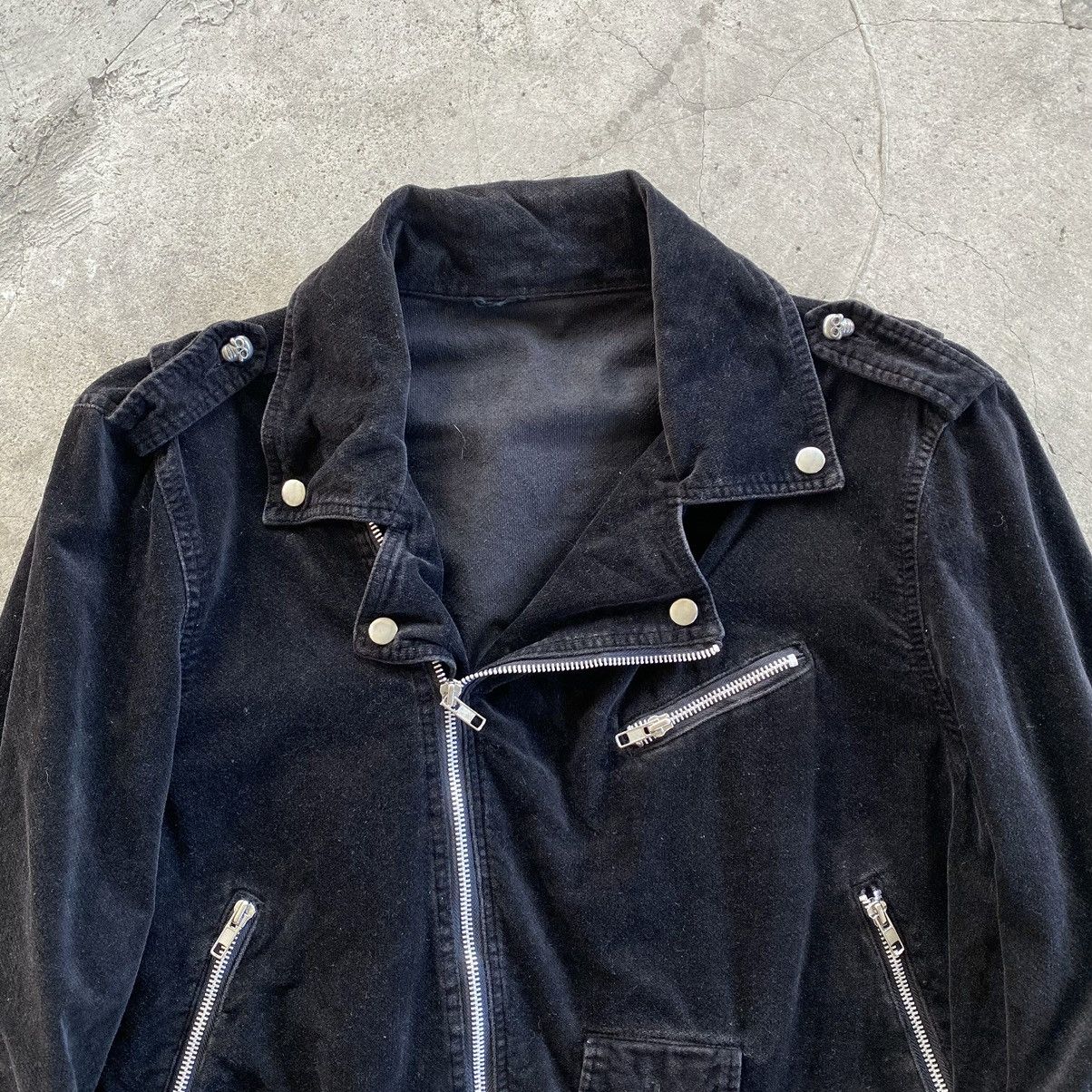 Japanese Brand Japanese Brand Black Velvet Moto Jacket Size US L / EU 52-54 / 3 - 3 Thumbnail