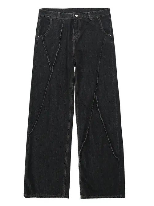 Japanese Brand Frayed Hip-hop Jeans Torn Patchwork Trousers Loose Casual Size US 34 / EU 50 - 6 Thumbnail