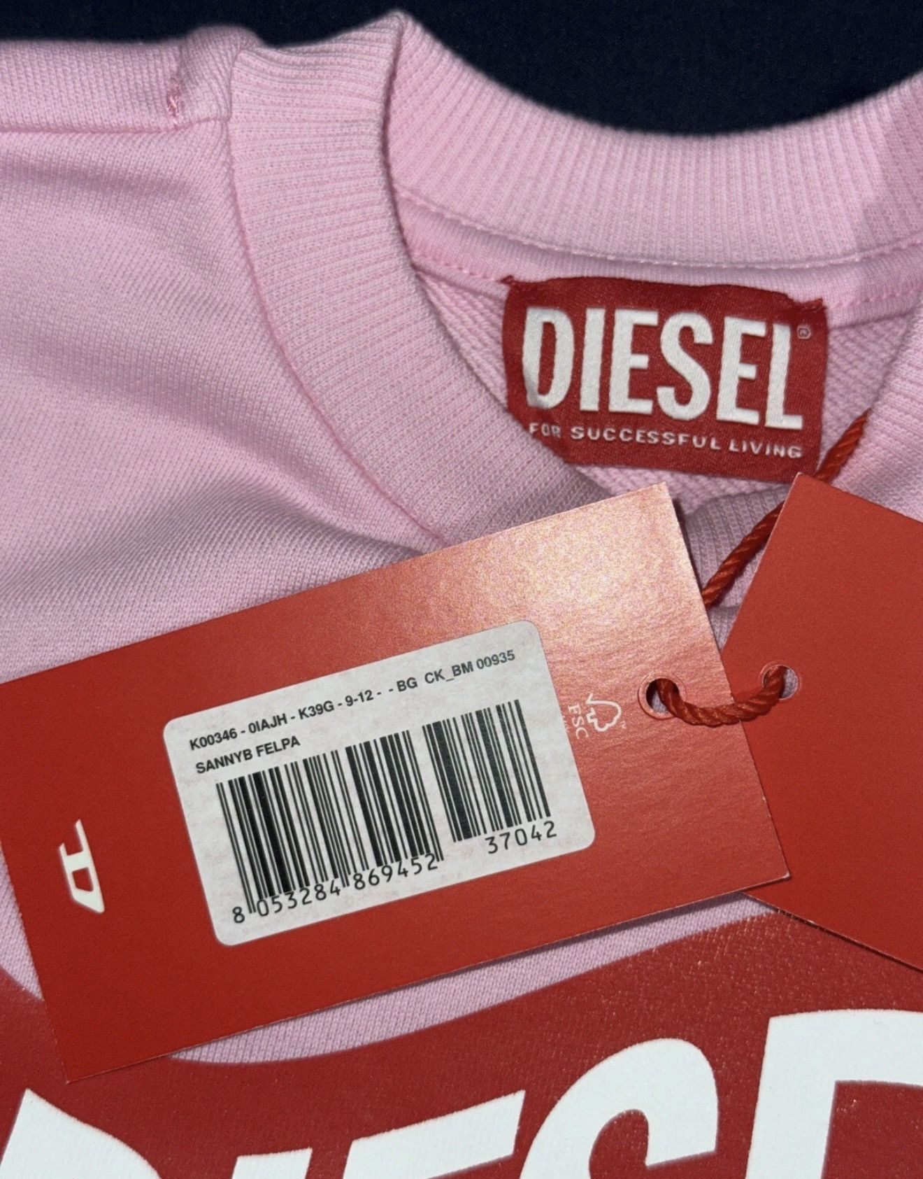 Diesel Diesel Kids Girls Sweatshirt 9-12M + Size ONE SIZE - 2 Thumbnail