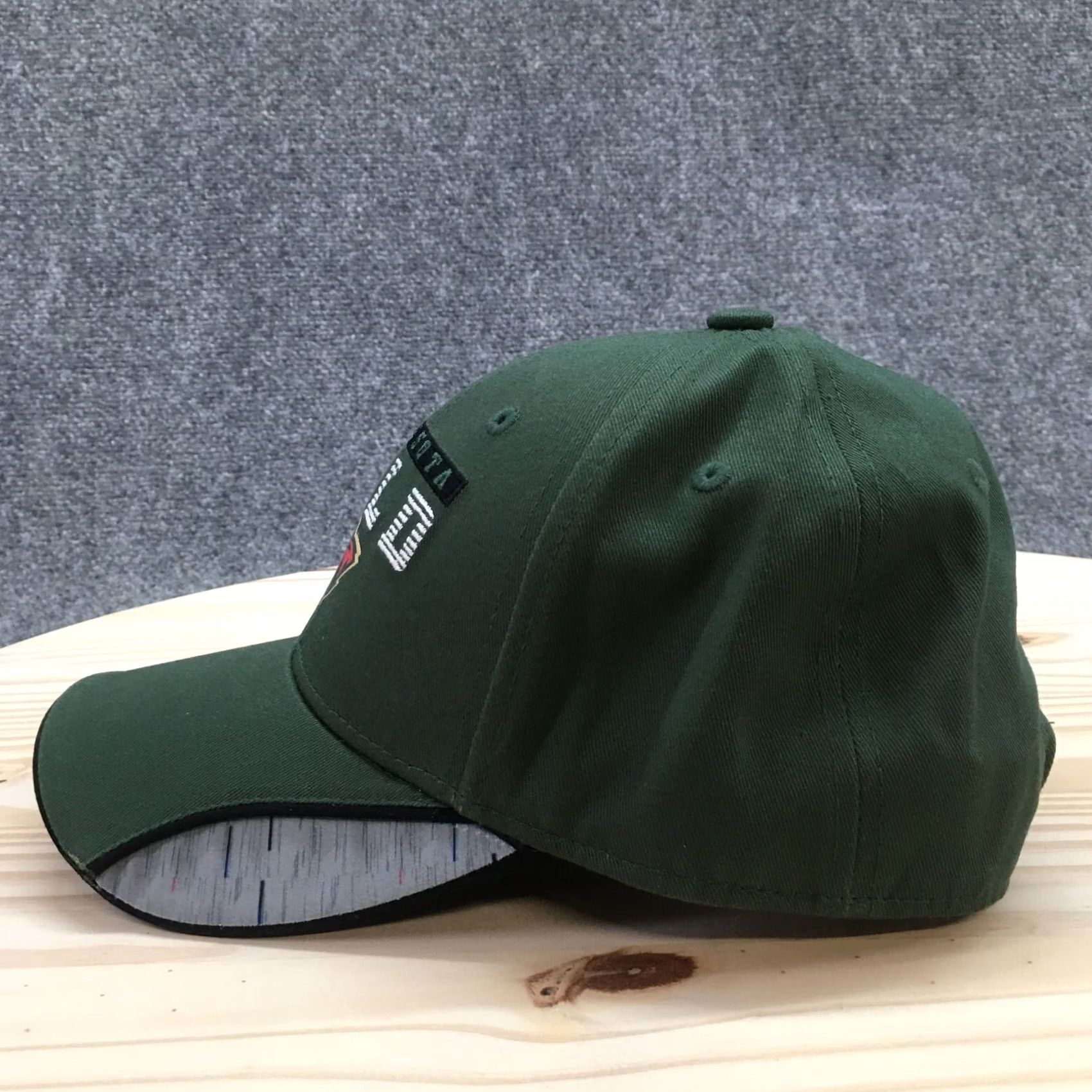 NHL NHL Hat Mens One Size Green Minnesota Wild Baseball Cap Curved Brim Embroidered Logo Size ONE SIZE - 4 Thumbnail