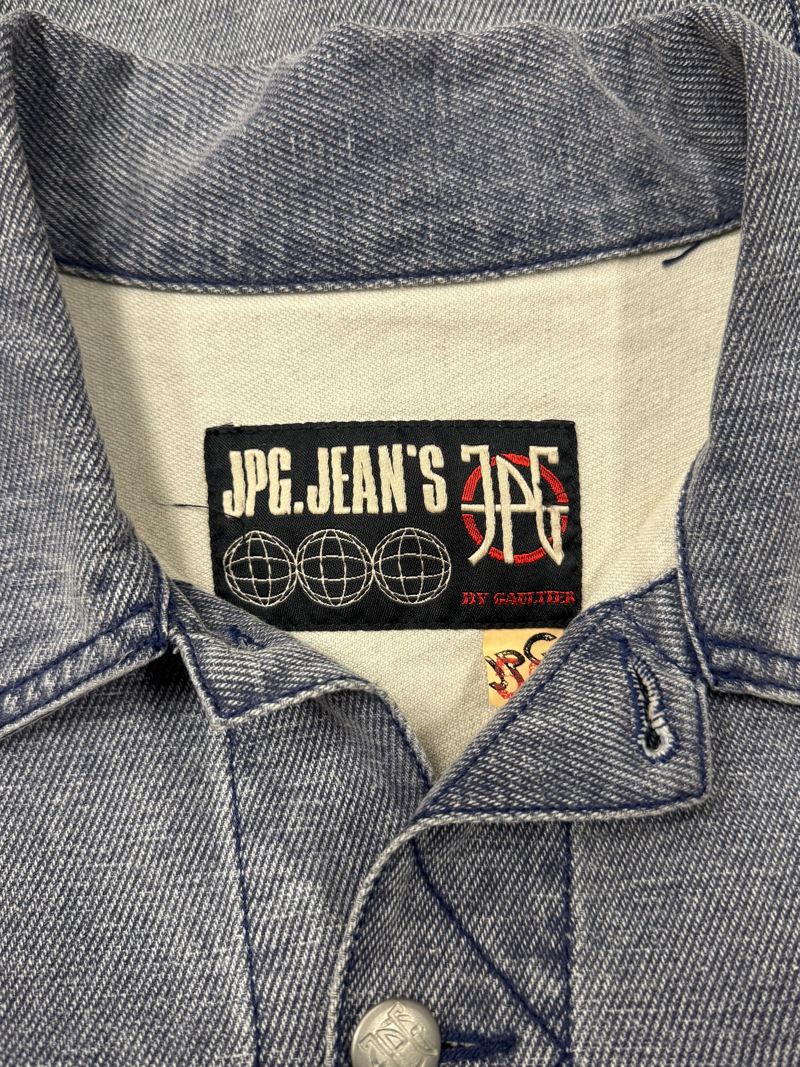 Jean Paul Gaultier Vintage 90s Jean Paul Gaultier Denim Trucker Jacket Size US L / EU 52-54 / 3 - 3 Thumbnail