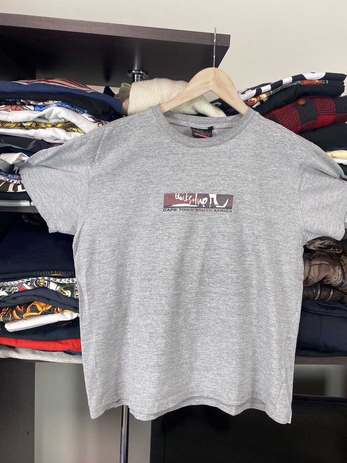 Quiksilver Vintage Quiksilver Big Logo TEE Size US L / EU 52-54 / 3 - 3 Thumbnail