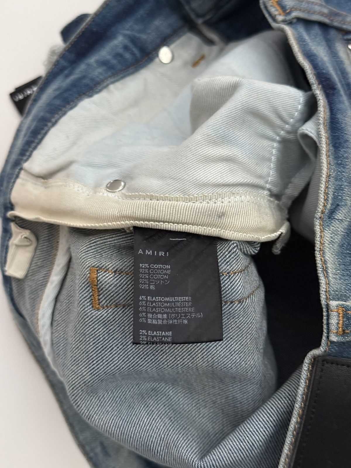 Amiri Amiri mx1 patch jeans Size US 32 / EU 48 - 6 Thumbnail