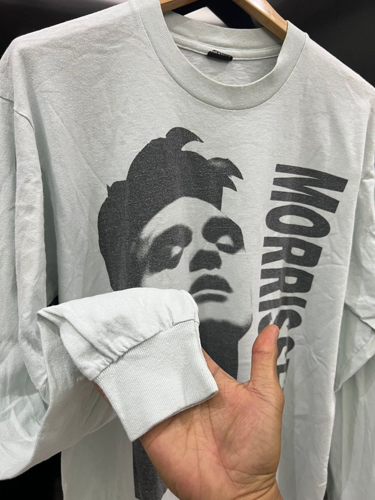 Morrissey VINTAGE 90s MORRESSEY TOUR CONCERT TSHIRT Size US L / EU 52-54 / 3 - 6 Thumbnail