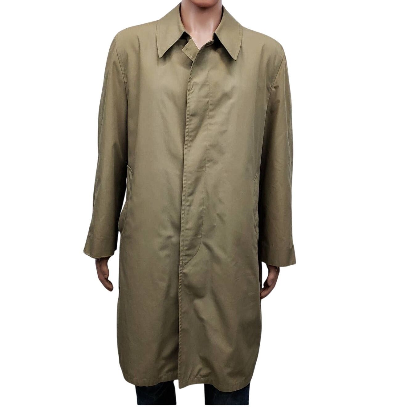 Vintage Rainfair Trench Coat Removable Faux Fur Lining USA Made 44 Size US L / EU 52-54 / 3 - 2 Thumbnail