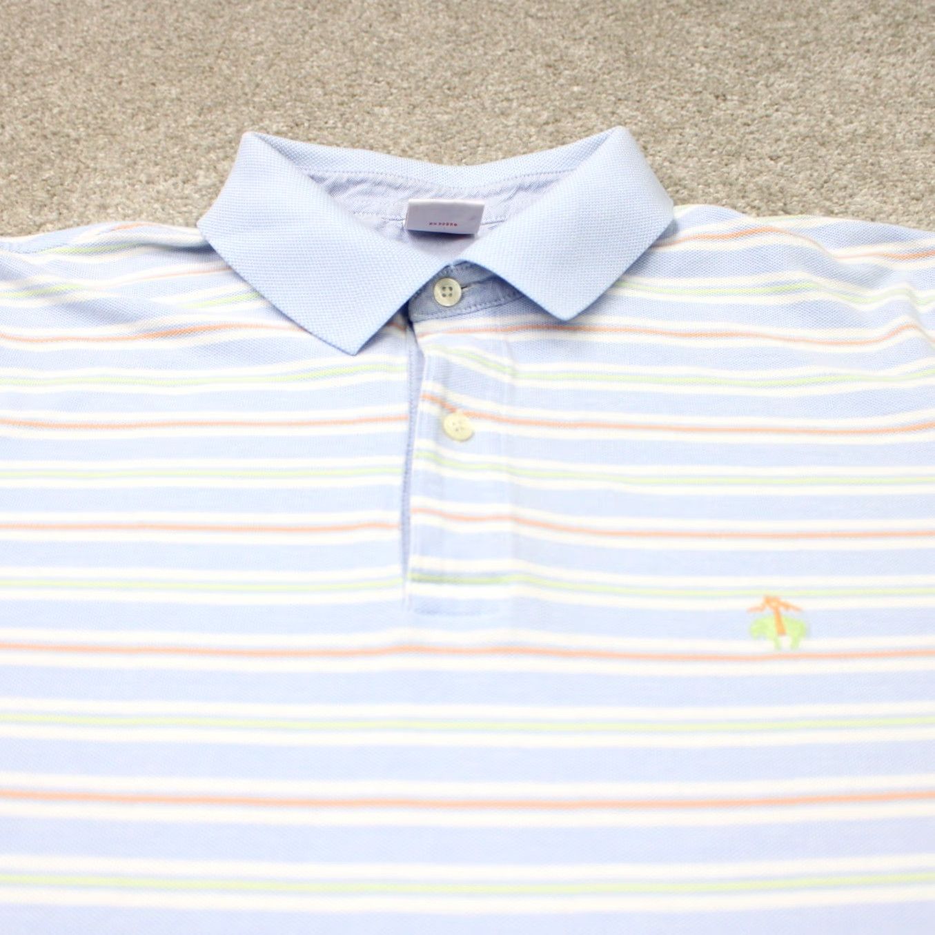 Brooks Brothers Brooks Brothers Polo Shirt Mens XL Blue 100% Cotton Short Sleeve Regular Fit Polo Shirt Size US XL / EU 56 / 4 - 4 Thumbnail