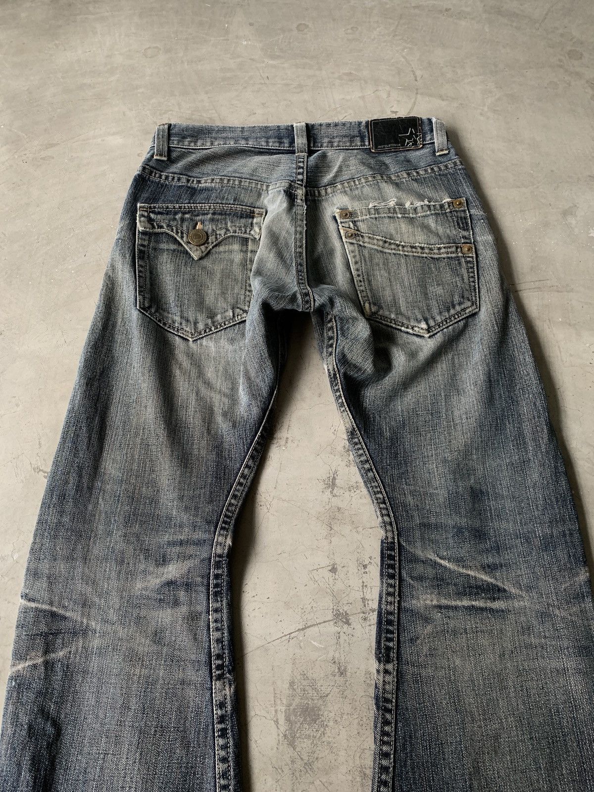 Japanese Brand Flare Denim RATTLE TRAP Japanese BootCut Denim Size US 32 / EU 48 - 8 Thumbnail